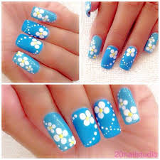 Easy summer nails | whimsical flower nail art design. Pin By Yulia Klim On Nails Cute Easy Nail Designs Cute Simple Nails Simple Nail Designs