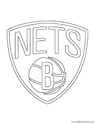 Print your name and color it ! Nba Brooklyn Nets Logo Coloring Page Coloring Page Central