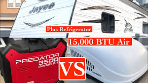 Maybe you would like to learn more about one of these? 15000 Btu Air Conditioner Vs Predator 3500 Generator Running Air Conditioner Fridge Simultaneously Youtube