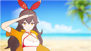 Amber S Swimsuit Outfit Genshin Impact Official Community