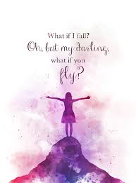 What If I Fall Oh But My Darling What If You Fly Art Print Quote Inspirational Nursery Gift Wall Art Home Decor Art Prints Quotes Magical Quotes Dreamy Quotes