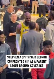 LeBron Confronts Stephen A Smith About Bronny Coverage