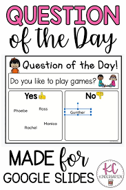 Digital Question Of The Day Video In 2020 Morning Message Kindergarten Digital Learning Classroom Online Kindergarten