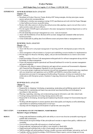 Financial analysts play a crucial role in the functioning of an organisation. Business Data Analyst Resume Samples Velvet Jobs
