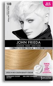 We nourish and strengthen hair during coloring. Precision Foam Colour 10b Sheer Blonde Extra Light Beige Blonde John Frieda