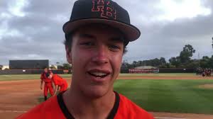 Huntington Beach junior center fielder Aidan Espinoza breaks down 9-2  semifinal win over Villa Park