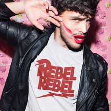 Rebel Rebel Bowie T-shirt, Iconic, Legendary, Rock 'n Roll, Unisex Heavy  Cotton Tee