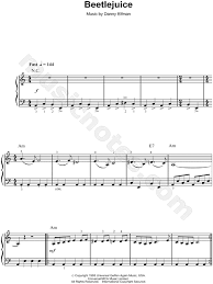 She's wearing a red wedding dress, which is a reference to an. Beetlejuice From Beetlejuice Sheet Music Easy Piano Piano Solo In A Minor Download Print Sku Mn0091305
