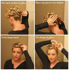 Quick Easy Updo For Short Hair Ma Nouvelle Mode Short Hair Updo Short Hair Styles Hair Styles