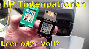 Sie beinhaltet auch den passenden chip. Hp Tintenpatronen Leer Oder Voll Dusen Prufen Und Reinigen Youtube