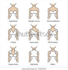 Wedding Dress Necklines Icon Types Necklines Stock Vector Royalty Free 718532707
