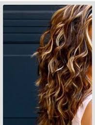Curly Brown Hair With Blonde Highlights Google Search Hair Styles Hair Beauty Hair