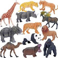 Amazon Com Safari Animals Figures Toys Realistic Jumbo Wild Zoo Animals Figurines Large Plastic Africa African Jungle Animals Wild Animal Toys Animal Figures