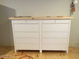 Includes the glass top at no extra charge. Ikea Hack Built In Ikea Hemnes Wardrobe Dresser Picklee