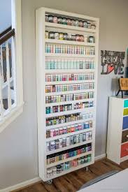 Craft organization ideas this paint storage idea is amazing! 51 Diy Ideas For The Craft Room Organization Decorating Projects