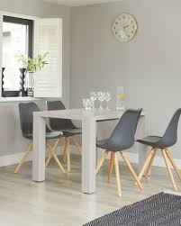 Buy extending dining tables online. White Frosted Glass Extending Dining Table With Brushed Steel Legs Danetti