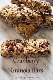 Cranberry Granola Bars Made With Real Food Ingredients Easy To Make Delicious To Eat Made With Old Fashion Oats Sl In 2020 Granola Bars Granola Recipe Bars Granola