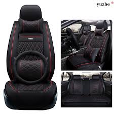 Yuzhe Leather Car Seat Cover For Ssangyong Rodius Actyon Rexton Korando Tivolan Xlv Car Accessories Styling Cushio Leather Car Seat Covers Car Seats Car Covers