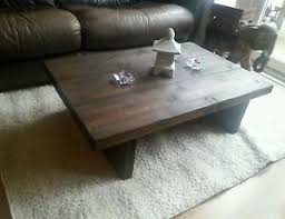 Shop with afterpay on eligible items. Chunky Rustic Reclaimed Style Coffee Table Handmade Solid Wood Dark Oak Stain Ebay