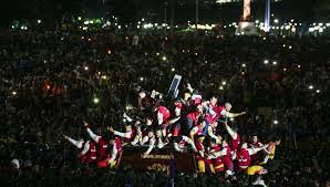 It was brought to the philippines by augustinian. Black Nazarene Devotees Urged To Pray For Peace In Middle East 2 3 Million Devotees Arrive Early Coconuts Manila