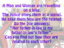 I hope that you have fun!! Fun Riddles How Are The Man And Woman Related Bhavinionline Com