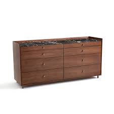 Livraison de meubles si possible montés sur rdv. Commode Noyer Et Marbre Noham Marbre Ambre Am Pm La Redoute