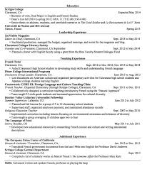 Sample French Teacher Resume Examples Resume Cv