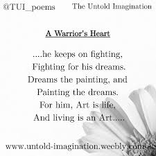 Poem Describing The Fight Of Every Person Who Just Keep On Dreaming Story Poems Poems Warrior
