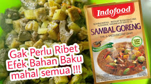 We mainly eat this dish as a substitute for meat and of course because it is so pleasing. Sambal Goreng Ati Rempela Dengan Bumbu Instan Indofood Youtube