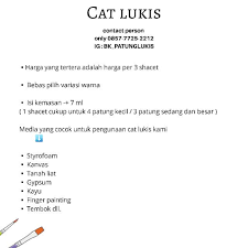 Entdecke rezepte, einrichtungsideen, stilinterpretationen und andere ideen zum ausprobieren. Cat Lukis Untuk Mewarnai Patung Pewarna Patung Gypsum Shopee Indonesia