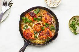 Thai Roast Chicken Thighs With Coconut Rice Recipe Bon Appetit