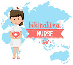 Boj and is about area, brand, international nurses day, logo, nursing. International Nurse Day Logo With Cute Nurse On Map Background 1482254 Vector Art At Vecteezy