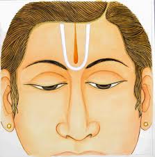 Someone who wears a hindu forehead marking such as a bindi or tilak. Pillars Of Iraivan Temple