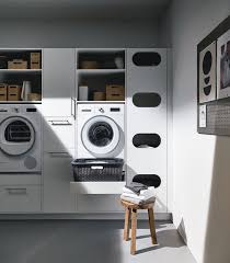 Handtücher, shampoo, creme, toilettenpapier, kosmetik, föhn oder putzmittel sind ordentlich sortiert und immer griffbereit. Hauswirtschaftsraum Contur Kuche Contur Kuchen