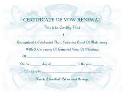 Vow Renewal Certificate Free Printable Vow Renewal Vows Vow Renewal Beach