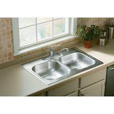 People love the wide, deep basins and exposed fronts. Buy Elkay Double Bowl Deep Stainless Steel Sink 33 In X 22 In X 6 In Deep