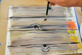 Paint Faux Wood Grain In Acrylics