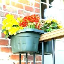 Over The Railing Plant Hangers Holders Deck Rail Planter Porch Planters Hangin Deck Railing Planters Porch Planters Planters
