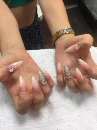 .посмотрите в instagram фото и видео stiletto nails 🇨🇦 (@stiletto.nails). L A Nails French Ombre Stiletto Nails With Diamonds Xx Facebook