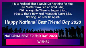 It is national best friends day, which is celebrated each year on june 8. National Best Friend Day 2020 Wishes Messages That Capture The Beauty Of Having A Bff Watch Videos From Latestly