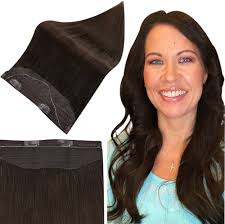 Amazon.com : Full Shine Wire Hair Extensions Human Hair, Dark Brown Hair  Extensions Real Human Hair, Secret Fish Line Layered Hairpiece Straight  Invisible Hair for Short Hair, 10 Inch 50g : Beauty