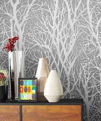 Problemlos ragt sie mit einer wuchshöhe von bis zu 2 metern an die decke. Newroom Vliestapete Blumentapete Grau Wallpaper Floral Blumen Tapete Pflanzen Aste Wohnzimmer Schlafzimmer Buro Flur Online Kaufen Otto