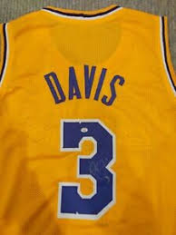 Get authentic los angeles lakers gear here. Anthony Davis Signed Los Angeles Lakers Yellow Jersey Nba Coa Rare Superstar Ebay