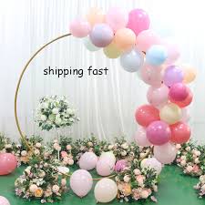 Maybe you would like to learn more about one of these? Artificial Wedding Backdrop Wrought Iron Ring Arch Shelf Flowers Balloon Decorations Party Event Supplies Flower Arch Stand 2 4m Gold Arbors Plant Support Structures Usininz Ro