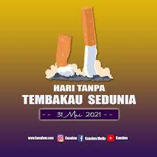 Hari tanpa tembakau sedunia diperingati setiap tanggal 31 mei. J2rri5oaqco2wm