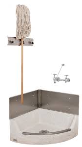 circle) corner terrazzo mop sink