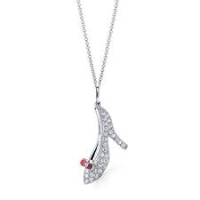 Tiffany Necklaces Jewelry High Heel Shoe Silver Necklace