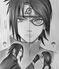 Sasuke Sadara Sketsa Gambar Anime Gambar Pensil