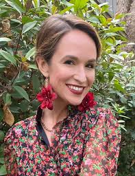 Elizabeth Red Floral Drop