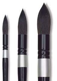 Silver Brush Black Velvet Brush Jumbo Round Medium Blick Art Materials Brushed Black Art Materials Paint Brush Art